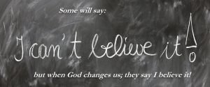 From unbelief to belief