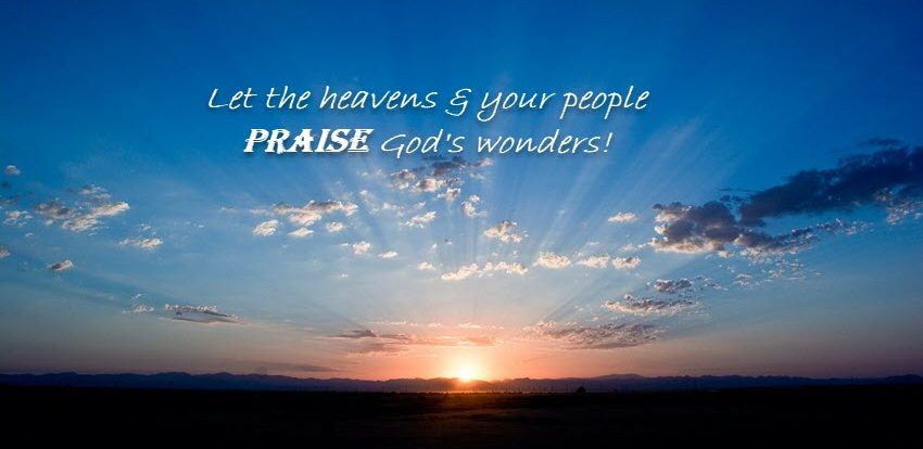 Give God praise!