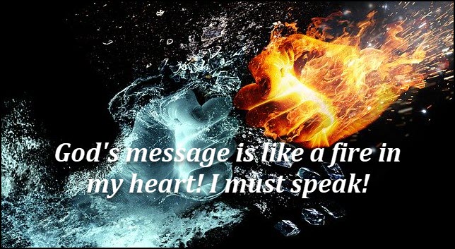 God's message like a fire