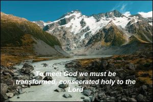 Are we a holy people ready to meet God?