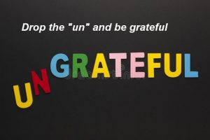 Complaining is ungratefulness