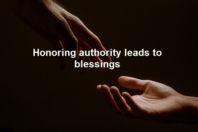 when we honor our authority's response