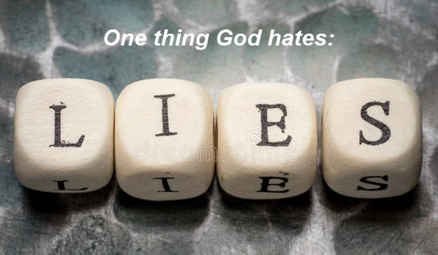 God hates lying lips
