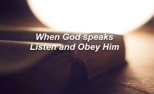 When God speaks