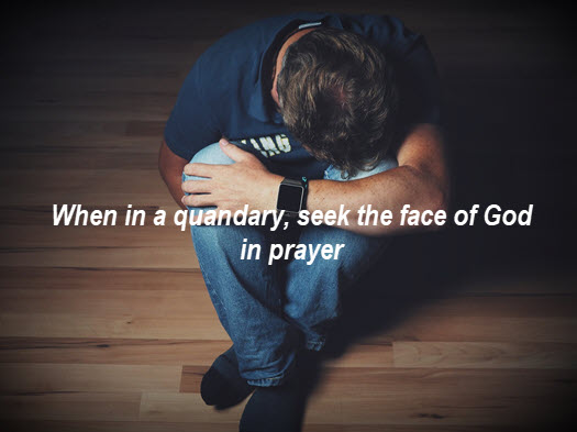 seeking answers in prayer