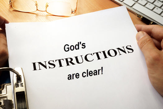 God's instructions