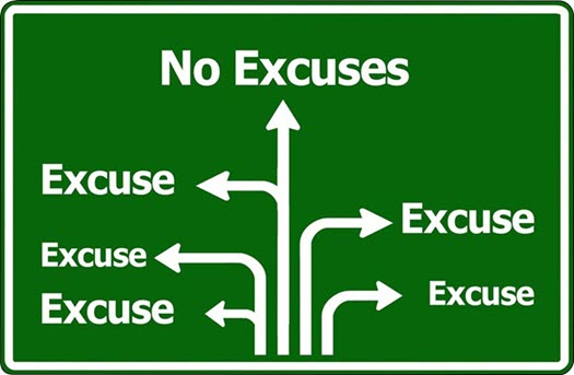 There are no excuses