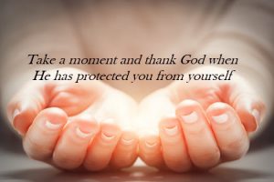 God protects me