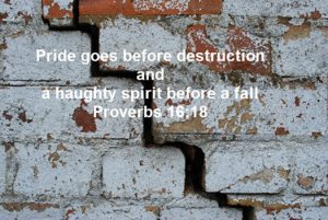 Beware of pride