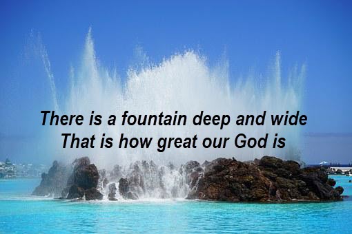 God is like a fountain