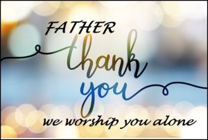 We thank you