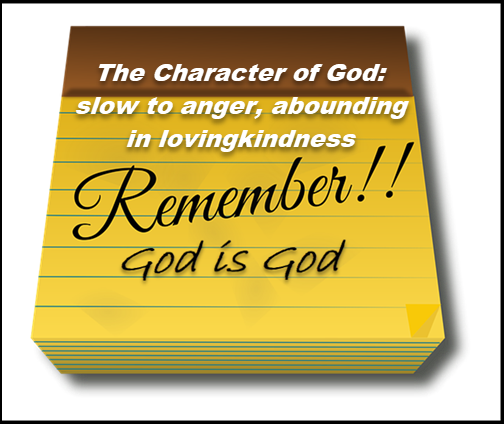 Recall God's character