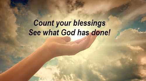 stop and count blessings