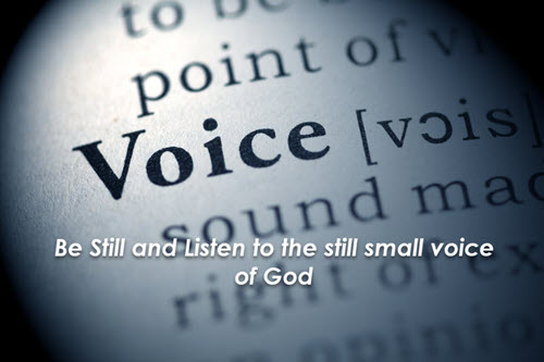 be still and hear the voice of God