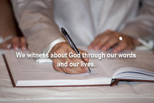 be a witness for God